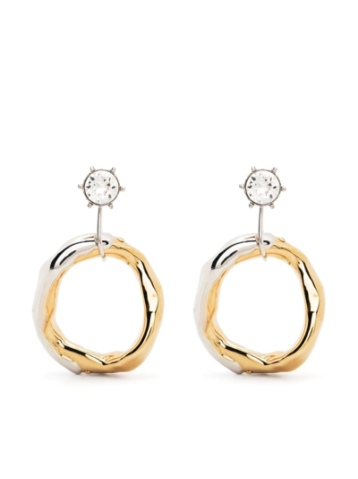 Colville Calamari Hoop Earrings In Gold