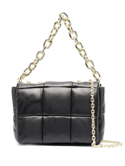 Stand Studio Quilted Leather Tote In Black