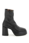 Marsèll Marsell Tacplat Leather Ankle Boots In Black