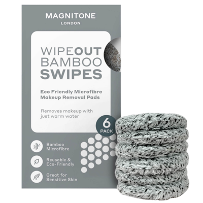 Magnitone London Bamboo Microfibre Makeup Remover Swipes (6 Pack)