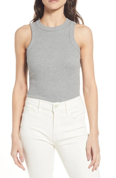 Madewell Heathered Brightside Tank Top In Heather Graphite