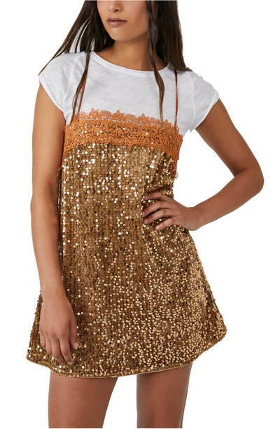 Free people sequin slip dress discount