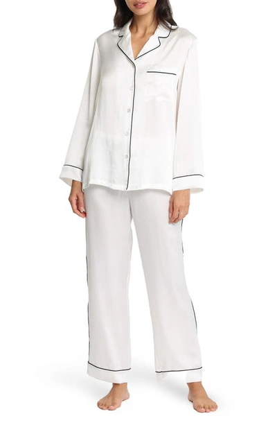 Papinelle Silk Pyjamas In Ivory