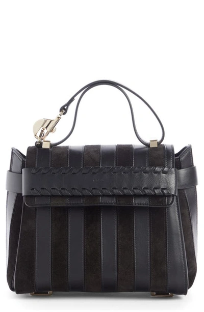 Chloé Chloe Womens Black Nacha Small Leather Shoulder Bag