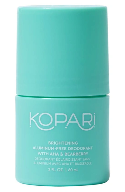 Kopari Brightening Aluminum-free Roll-on Deodorant With Aha & Bearberry