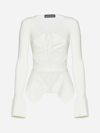 Andreädamo Asymmetric Cut-out Top In Ivory