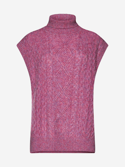 Baum Und Pferdgarten Cilina Knitted Waistcoat Top - Cashmere Rose In Pink