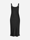 Baum Und Pferdgarten Agamora Midi Length Slip Dress In Black