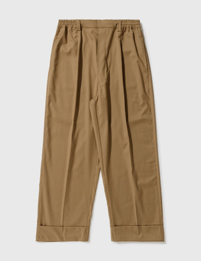 Ololo Loose Fit Golf Trousers In Beige