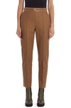 Moncler Wool Slim-fit Trousers In Tan