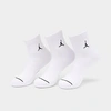 Nike Jordan Everyday Ankle Socks (3-pack) In White