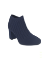 Impo Women's Noeva Stretch Knit Ankle Bootie With Memory Foam Women's Shoes In Midnight Blue