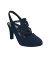 Impo Women's Vail Stretch Elastic Sling-back Pumps With Memory Foam Women's Shoes In Midnight Blue