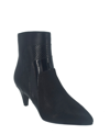 Impo Eila Womens Faux Suede Ankle Booties In Black