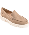 Journee Collection Ericka Lug Sole Platform Loafer In Taupe