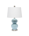 LALIA HOME DUAL ORB TABLE LAMP WITH FABRIC SHADE