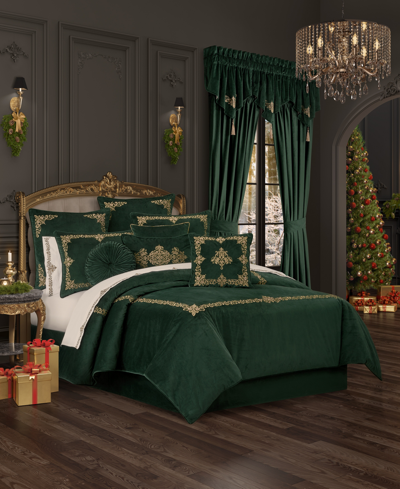 J Queen New York Noelle 3-pc. Duvet Cover Set, Full/queen In Evergreen