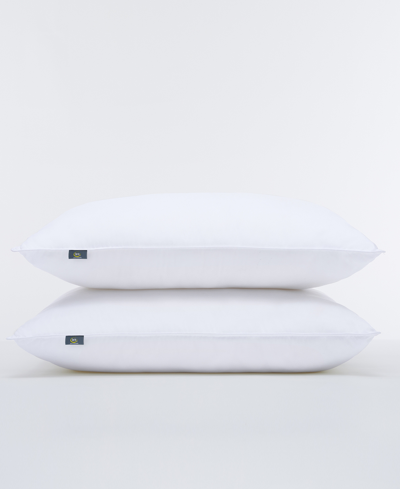 Serta Simply Clean Medium Density 2 Piece Pillow Set, Queen In White