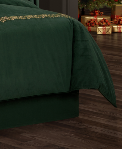 J Queen New York Noelle Bedskirt, Queen In Evergreen
