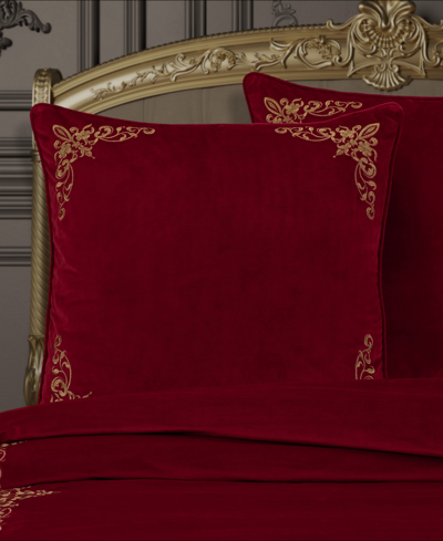 J Queen New York Noelle Sham, European In Crimson