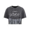 Givenchy Cropped Star T-shirt Tshirt In Grey