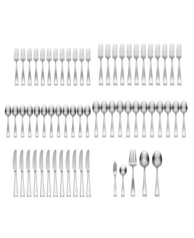 ONEIDA SATIN MODA 65 PIECE FLATWARE SET, SERVICE FOR 12