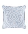 J Queen New York Astoria Decorative Pillow, 18" X 18" In Powder Blue