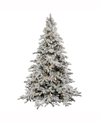 VICKERMAN 9' FLOCKED UTICA FIR ARTIFICIAL CHRISTMAS TREE WITH LIGHTS