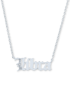 MACY'S DIAMOND ACCENT ZODIAC NAME 18" PENDANT NECKLACE IN STERLING SILVER OR 14K GOLD-PLATED STERLING SILVE