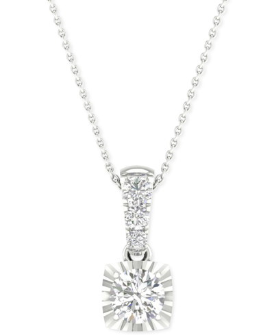Macy's Diamond Pendant 18" Necklace (1/3 Ct. T.w.) In 14k White Gold