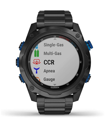Garmin Unisex Descent Mk2i/t1 Carbon Gray Diamond-like Carbon (dlc) Coated Titanium Band Watch, 35mm