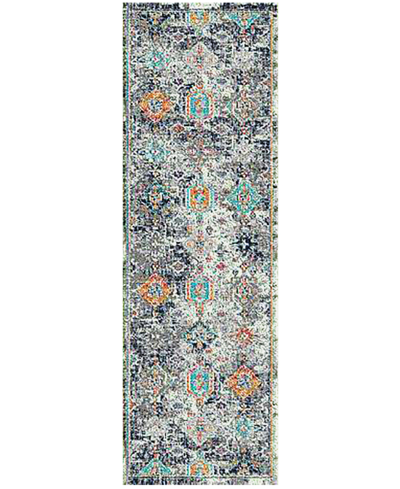 Amer Rugs Montana Myro 2'7" X 8' Runner Area Rug In Blue