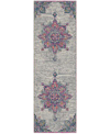 Amer Rugs Montana Isabelle 2'7" X 8' Runner Area Rug In Pink