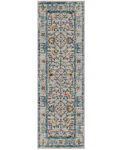 Amer Rugs Montana Dyanne 2'7" X 8' Runner Area Rug In Ivory