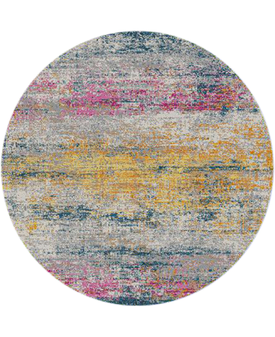 Amer Rugs Montana Blesilda 7'6" X 7'6" Round Area Rug In Orange