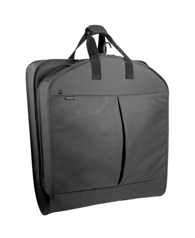 Wallybags 45" Deluxe Extra Capacity Travel Garment Bag With Accessory Pockets In Black