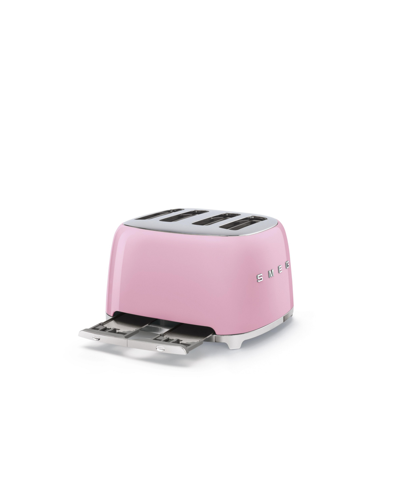 Smeg 4x4 Slice Toaster In Pink