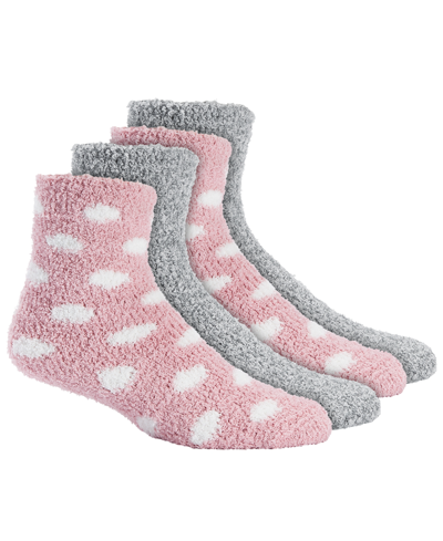 Charter Club Women's Dots Fuzzy Butter Socks, Created For Macy's