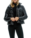 Noize Coco Crop Water Resistant Puffer Jacket In Black