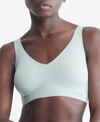 Calvin Klein Invisibles Smoothing Longline Bralette In Sage Meadow