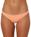 O'neill O'neil Juniors' Saltwater Solids Rockley Cheeky Bikini Bottoms Women's Swimsuit In Fruit Punch