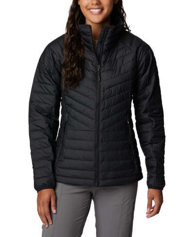Columbia Powder Pass Hooded Jacket In Black