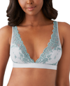 Wacoal Embrace Lace Convertible Plunge Soft Cup Wireless Bra In Micro Chip/tourmaline
