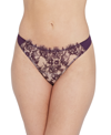 Skarlett Blue Entice Thong In Majestic / Nylon