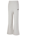Puma Women's Ess+ Embroidered Drawcord Wide-leg Sweatpants In Gray