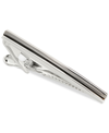 Perry Ellis Portfolio Men's Silver Strip Tie Bar In Silver
