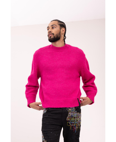 Ron Tomson Men's Modern Oversized Bold Sweater In Fuchsia