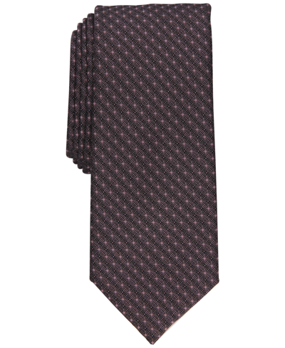 Alfani Men's Desmet Orien Slim Tie, Created For Macy's In Dusty Pink