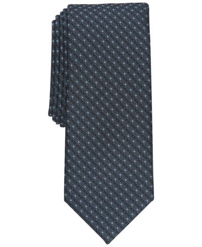 Alfani Men's Desmet Orien Slim Tie, Created For Macy's In Lt Blue