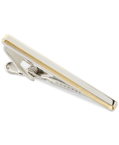 Perry Ellis Portfolio Mens Tie Bar Collection In Silver